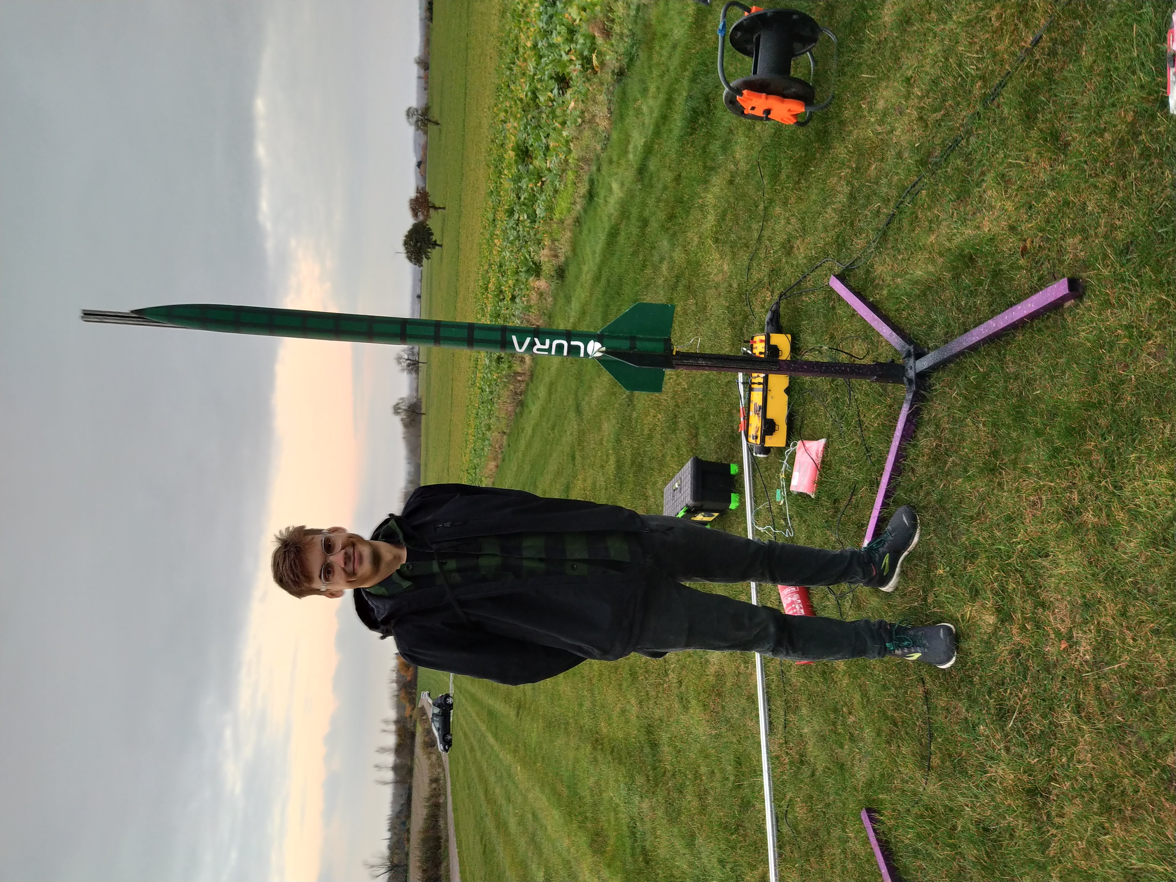 Myself and IRIS rocket at the launch site.
